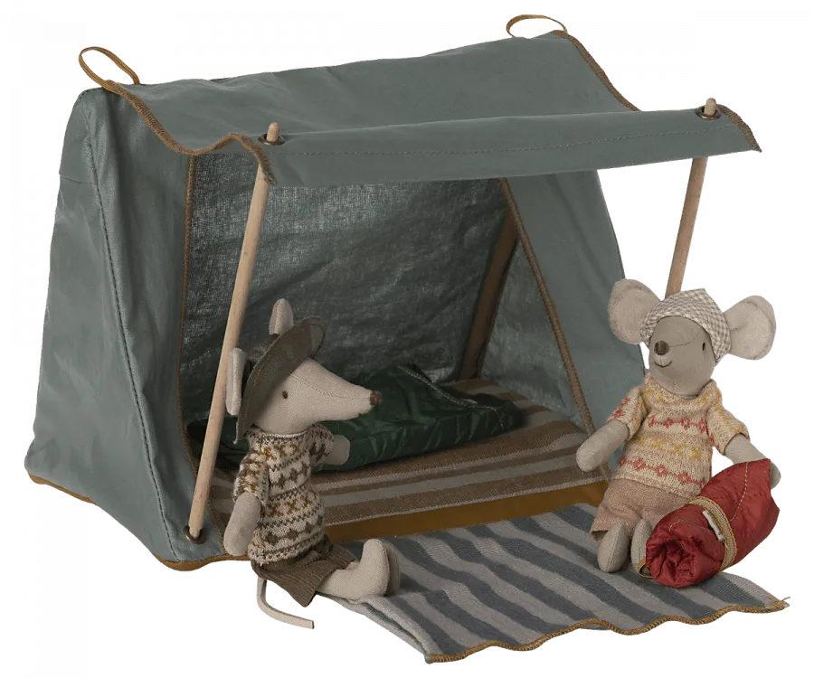 Maileg Camping Tent Mouse: RETIRED LAST CHANCE