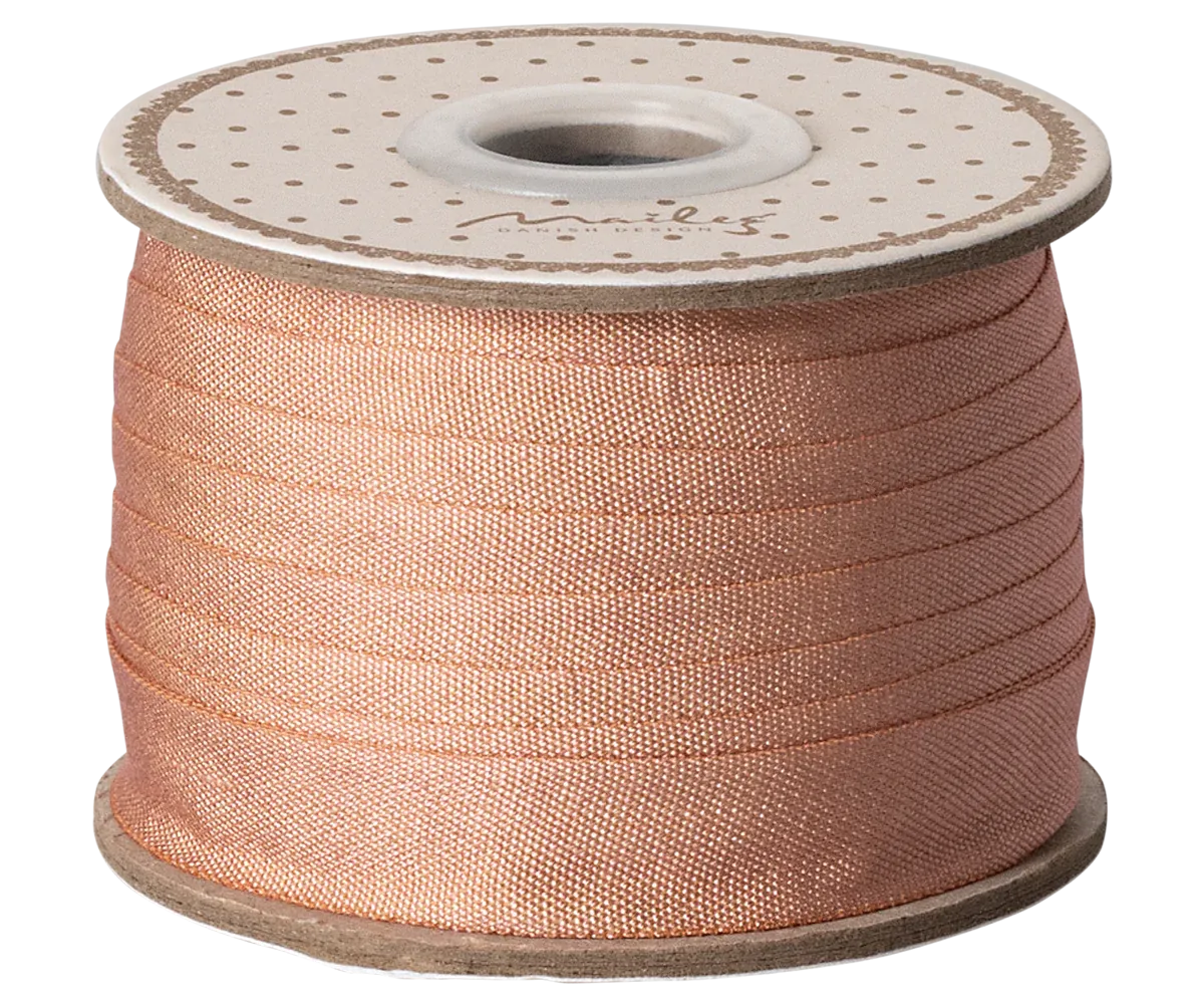 Maileg Dusty Peach Ribbon, W: 13 mm x L: 10 m : SS25 NEW ARRIVAL