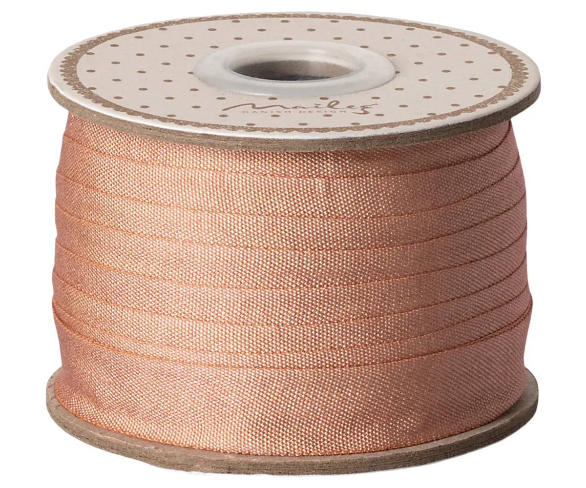 Maileg Dusty Peach Ribbon, W: 13 mm x L: 10 m : SS25 NEW ARRIVAL