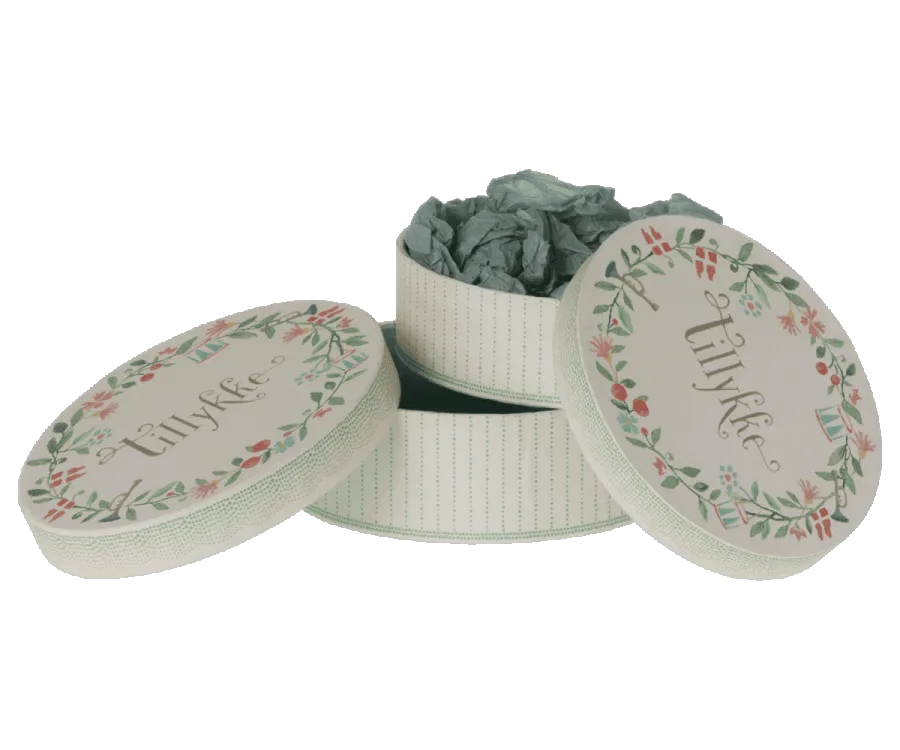 Maileg Gift Boxes Tillykke Congratulations Spring Summer 22 In Stock