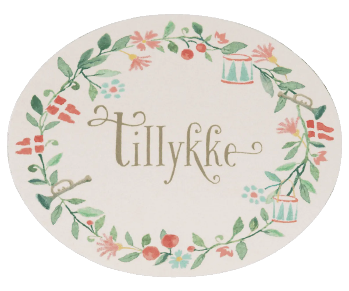 Maileg Gift Tags Tillykke Congratulations 15 pcs Spring Summer 22 In Stock