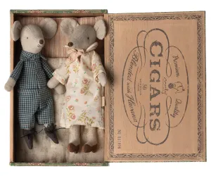Maileg Grandparents Mice in Cigar box Mouse BACK IN STOCK
