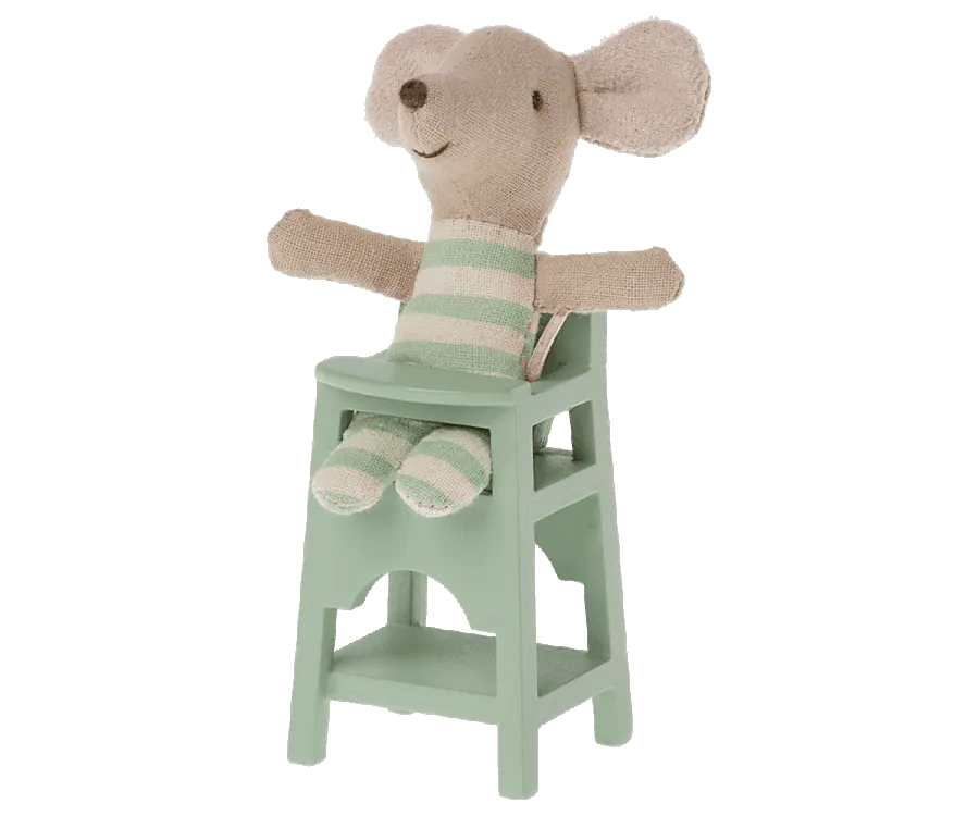 Maileg High Chair for Mice, Mint:  BACK IN STOCK