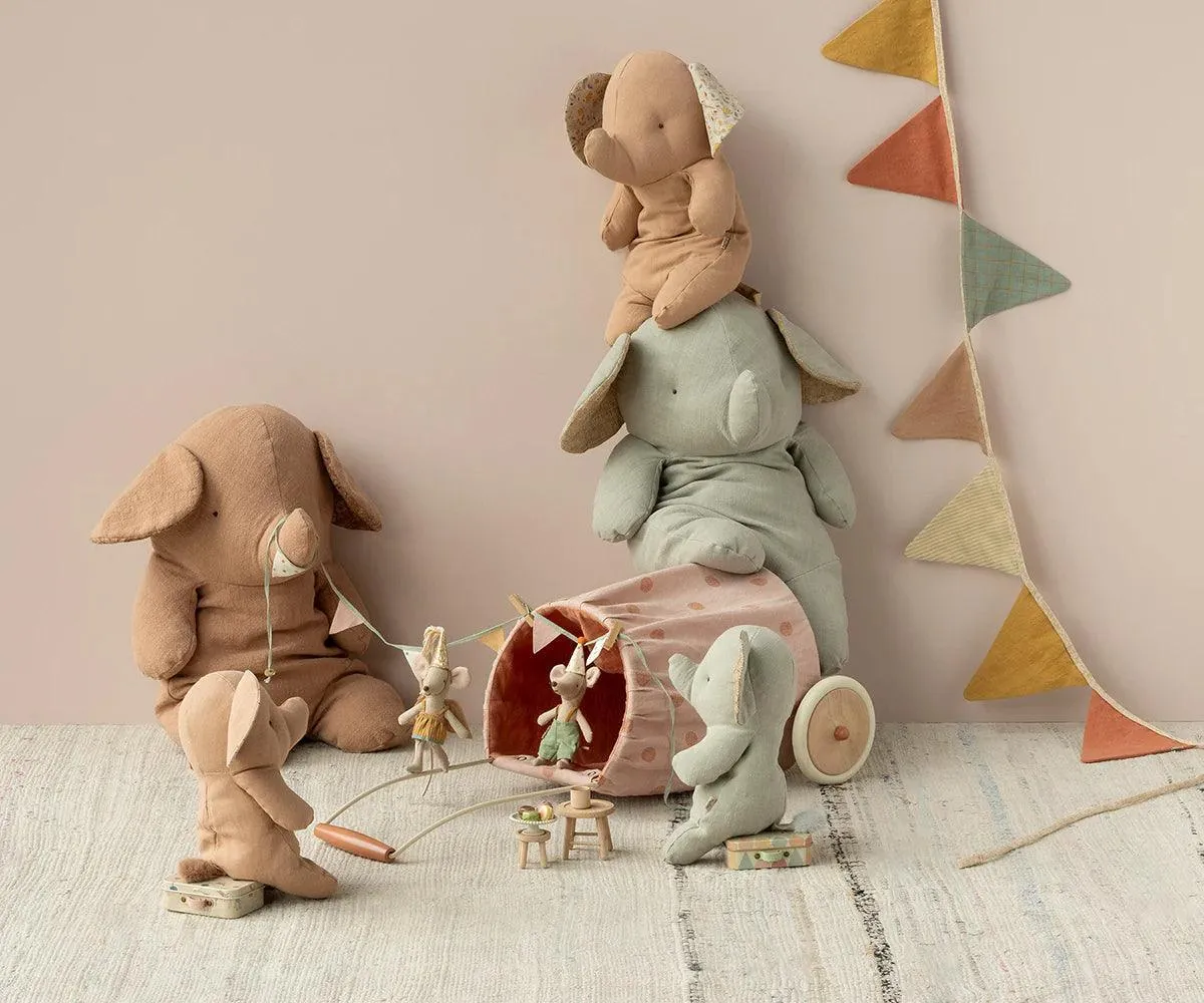 Maileg Large Elephant Rose Pink Safari Friend: LAST ONE