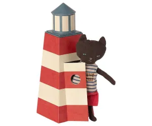 Maileg Lifeguard Cat/ Lighthouse Cat. RETIRED LAST CHANCE