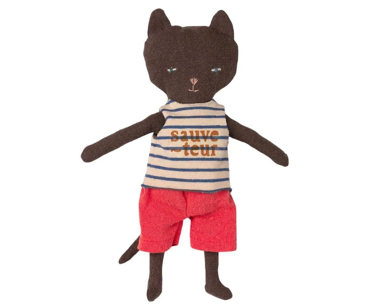 Maileg Lifeguard Cat/ Lighthouse Cat. RETIRED LAST CHANCE