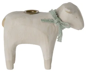 Maileg Metal Lamb Candle Holder Mint: LAST CHANCE