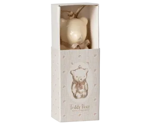 Maileg Metal Teddy Ornament Rose Bow