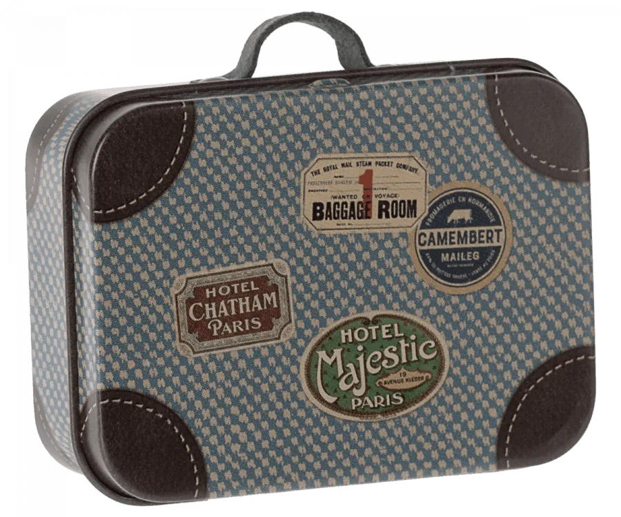 Maileg Micro Suitcase Tin Blue 2024 NEW ARRIVAL