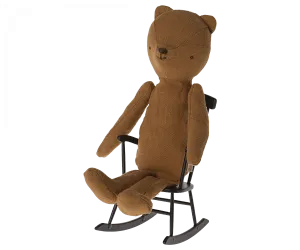 Maileg Rocking Chair Mini Sized For Bunnies, Teddies Anthracite