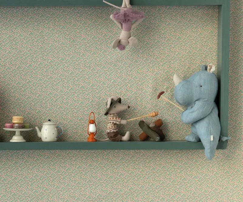 Maileg Small Rhino Blue Sand Safari Friend: BACK IN STOCK