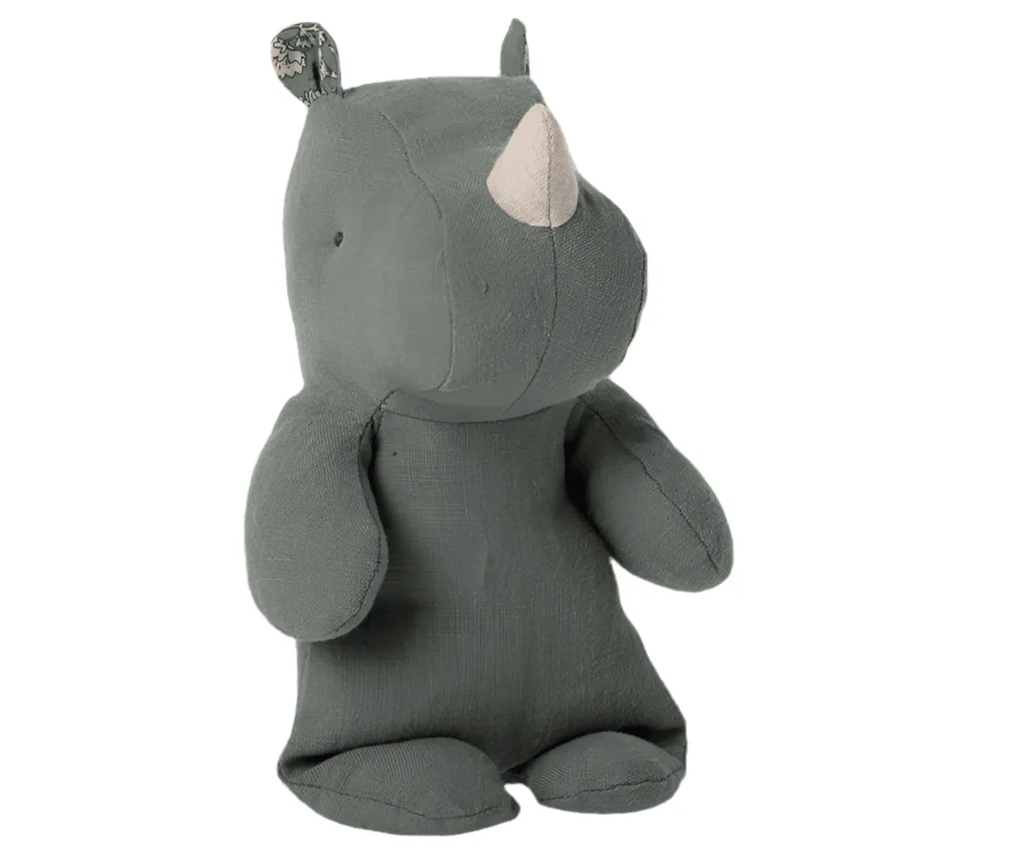 Maileg Small Rhino Pine Safari Friend LAST TWO