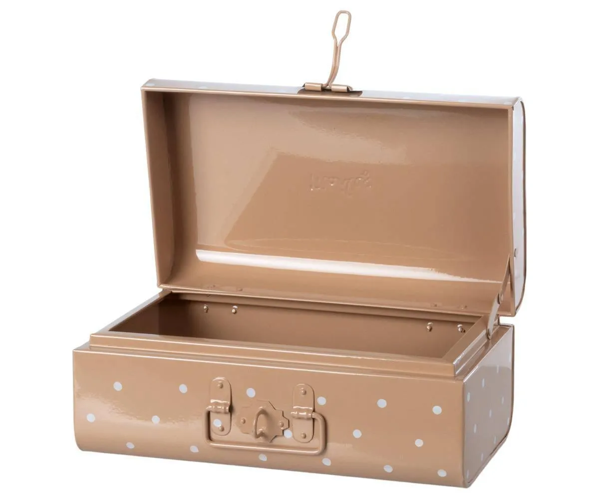 Maileg Storage Suitcase Tin Dusty Rose: RARE & RETIRED: SOLD OUT