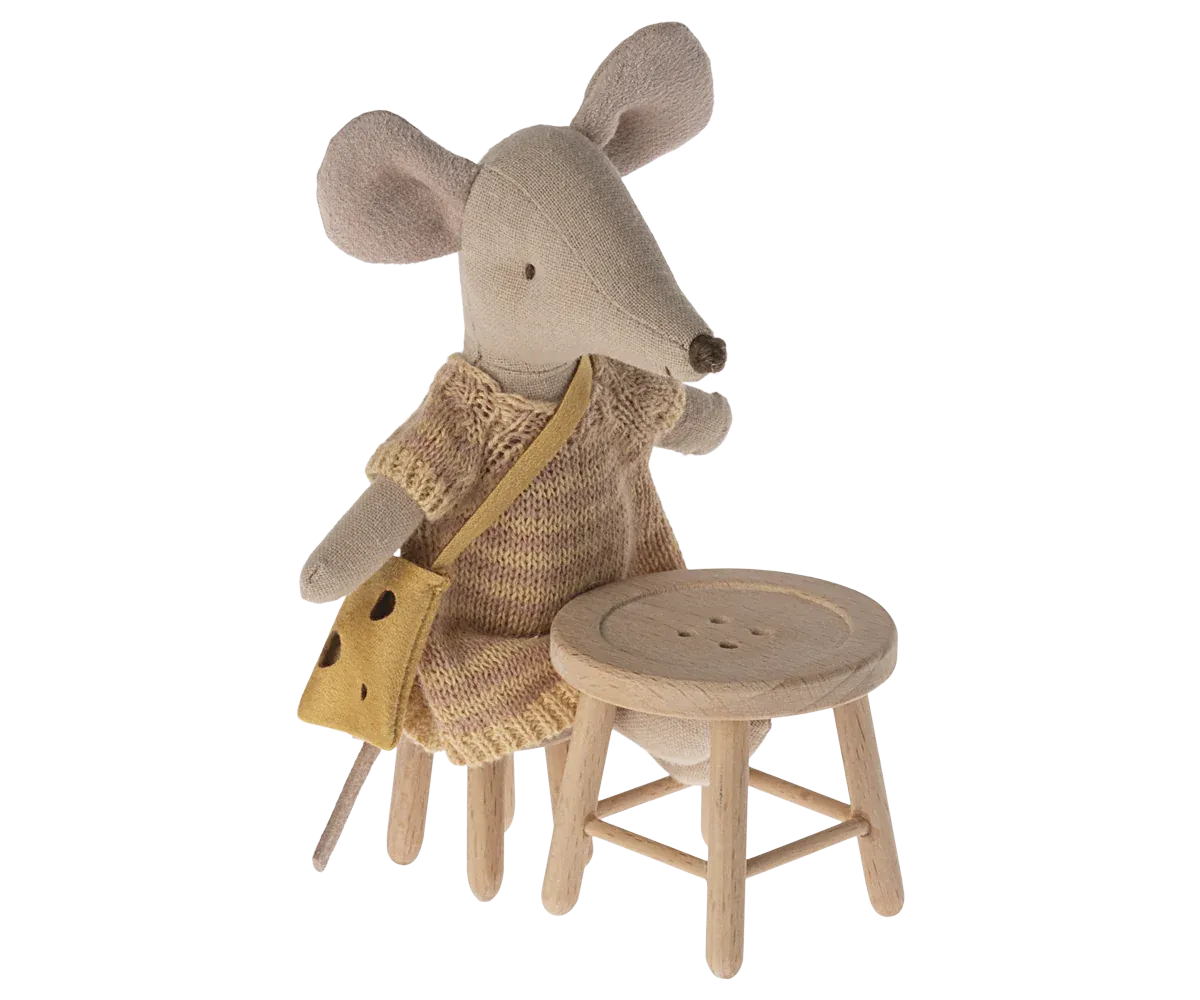 Maileg Table & Stool, Mouse Size Odin Parker