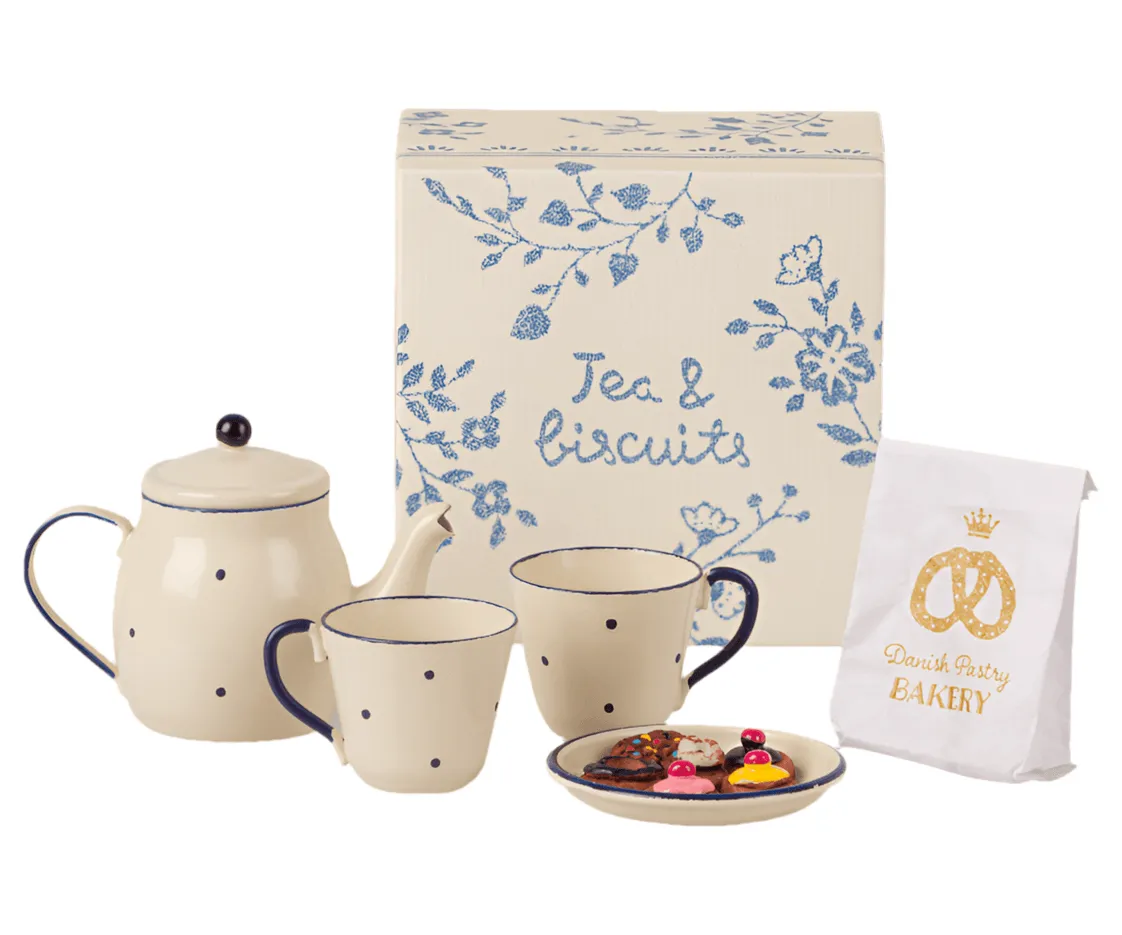 Maileg Tea and Biscuits Tea Set: Retired Low Stock