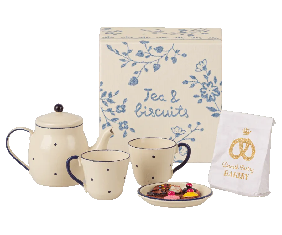 Maileg Tea and Biscuits Tea Set: Retired Low Stock