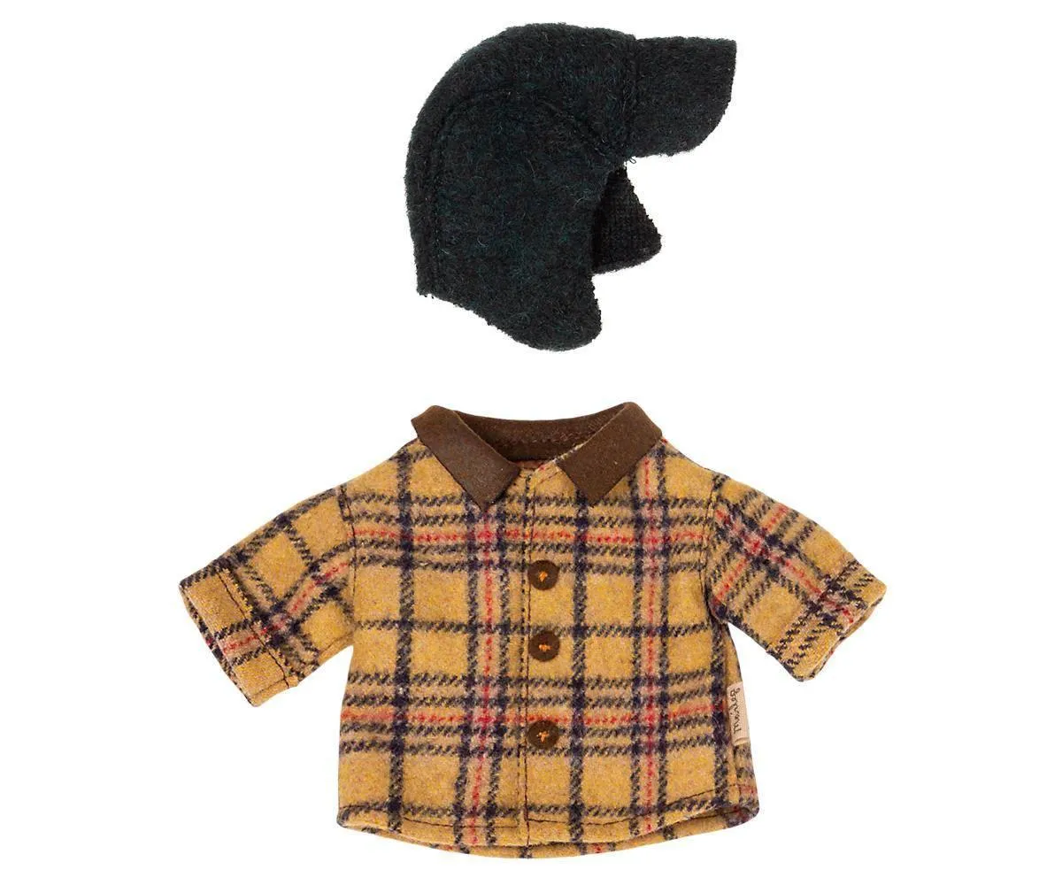 Maileg Teddy Dad Woodsman Jacket and Hat: RETIRED LAST CHANCE