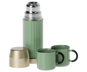 Maileg Thermos Flask and Cups Mint