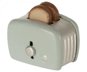 Maileg Toaster with Bread  Mint Mouse Size 1-12 scale: BACK SOON