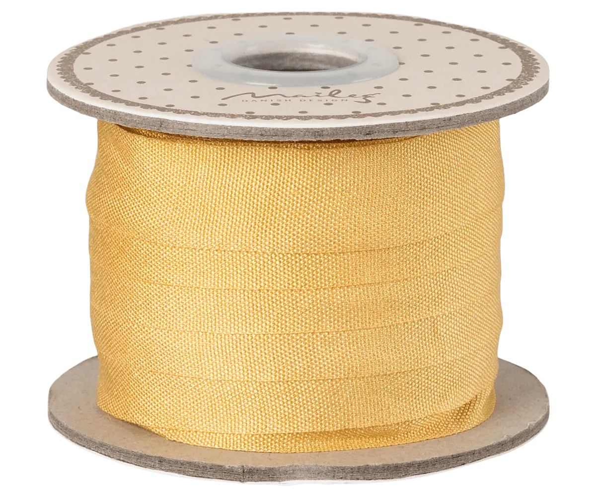 Maileg Yellow Ribbon, W: 13 mm x L: 10 m : SS25 NEW ARRIVAL