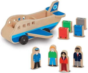Melissa & Doug 19394 Wooden Airplane Play Set With 4 Figures