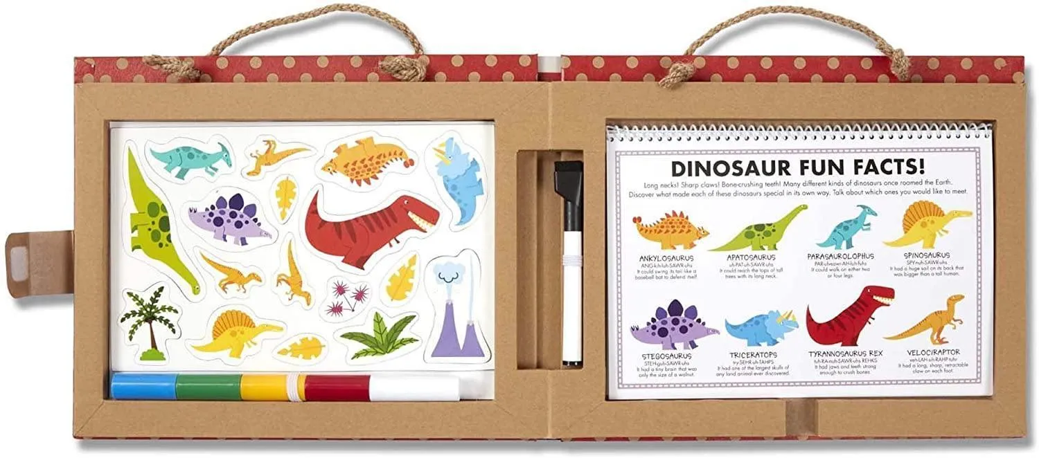 Melissa & Doug 41321 Reusable Drawing & Magnet Kit  Dinosaurs