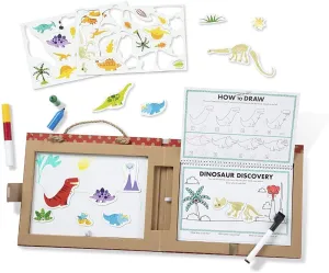 Melissa & Doug 41321 Reusable Drawing & Magnet Kit  Dinosaurs