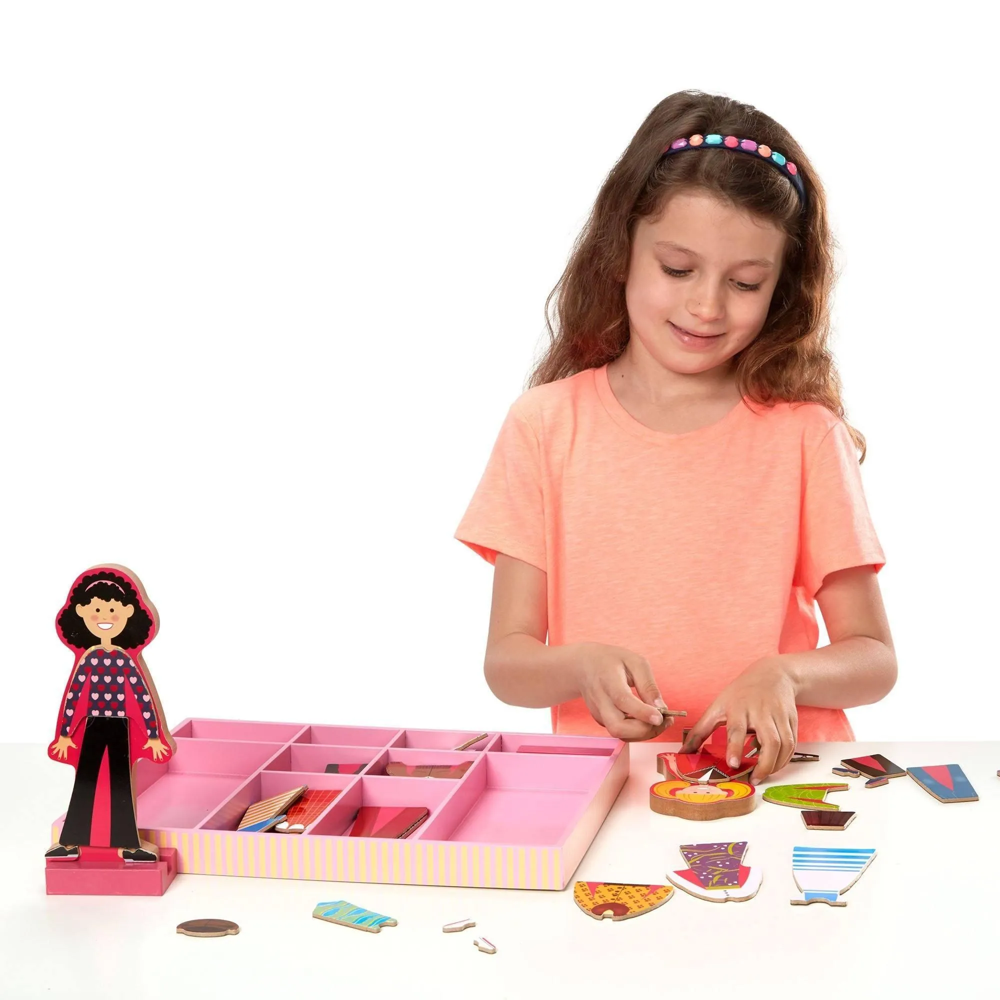 Melissa & Doug Abby & Emma Magnetic Dress-Up Set