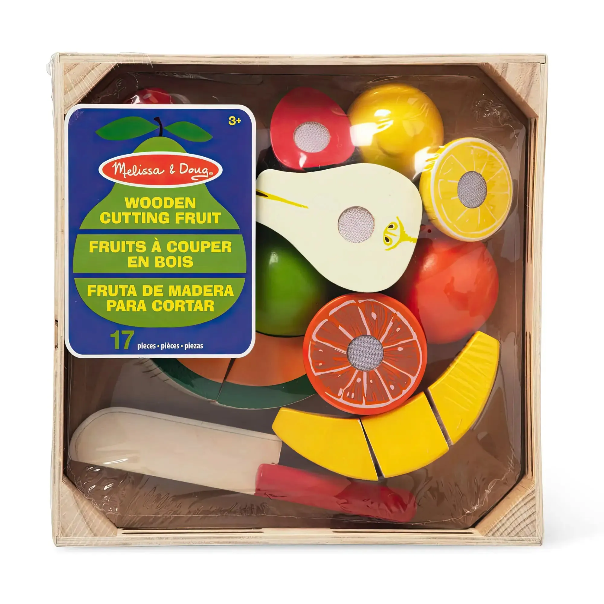 Melissa & Doug Cutting Fruit Set - Wooden Play Food