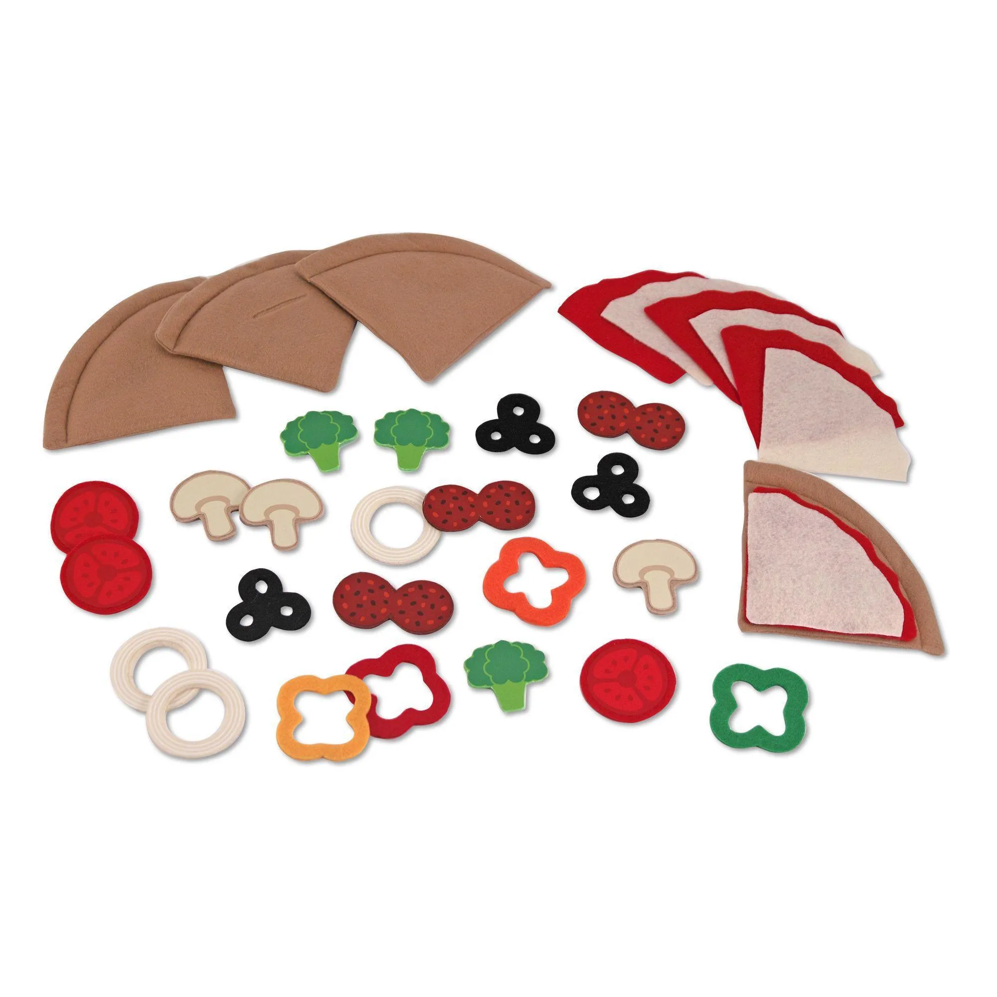 Melissa & Doug Felt Play Food - Pizza Set