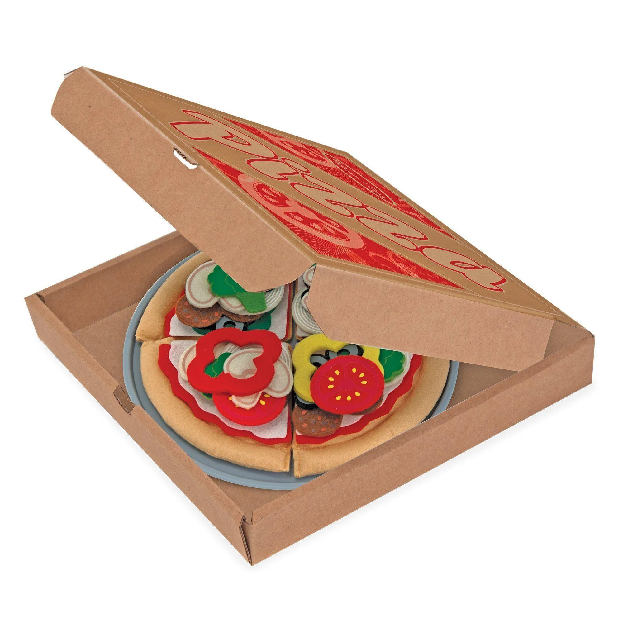 Melissa & Doug Felt Play Food - Pizza Set