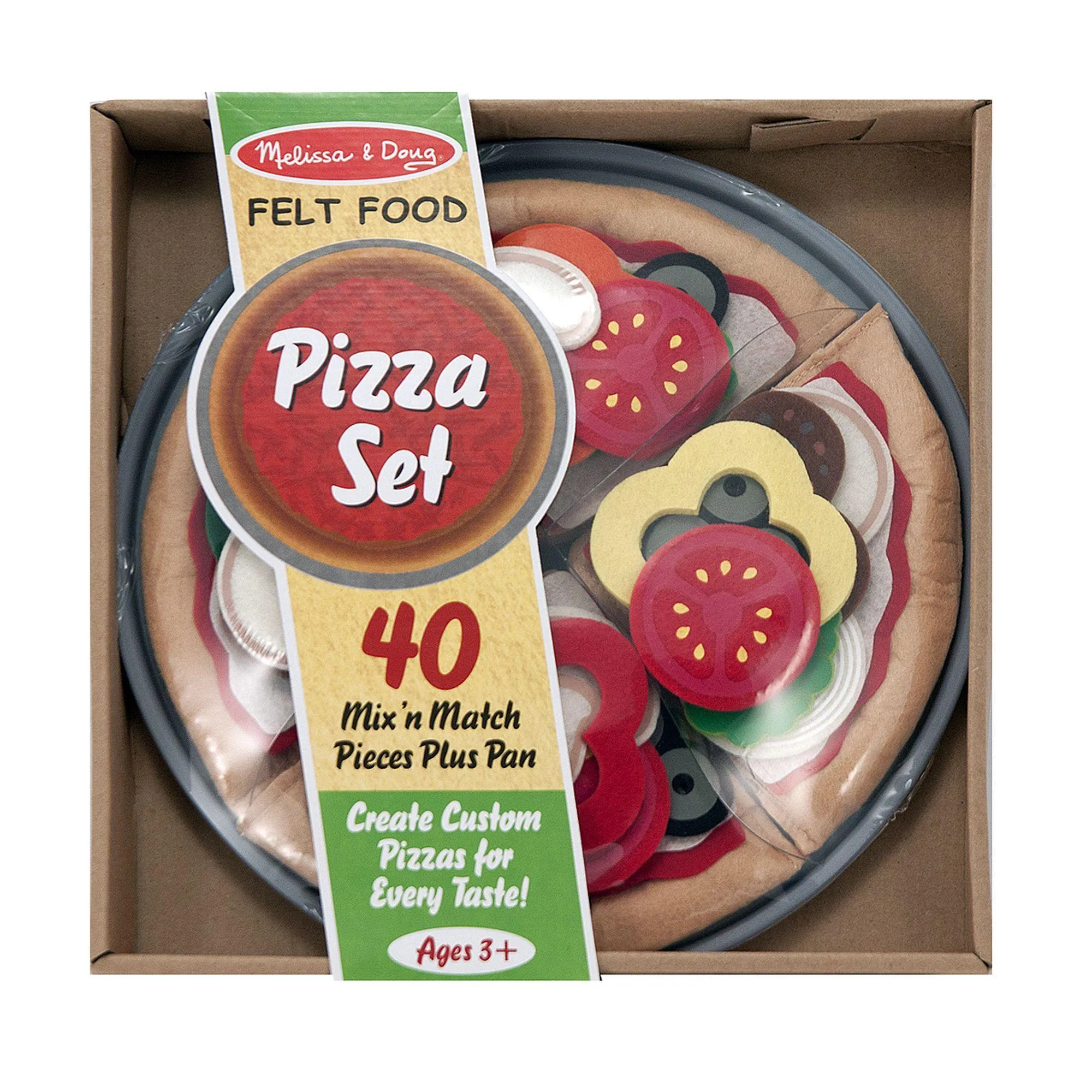 Melissa & Doug Felt Play Food - Pizza Set