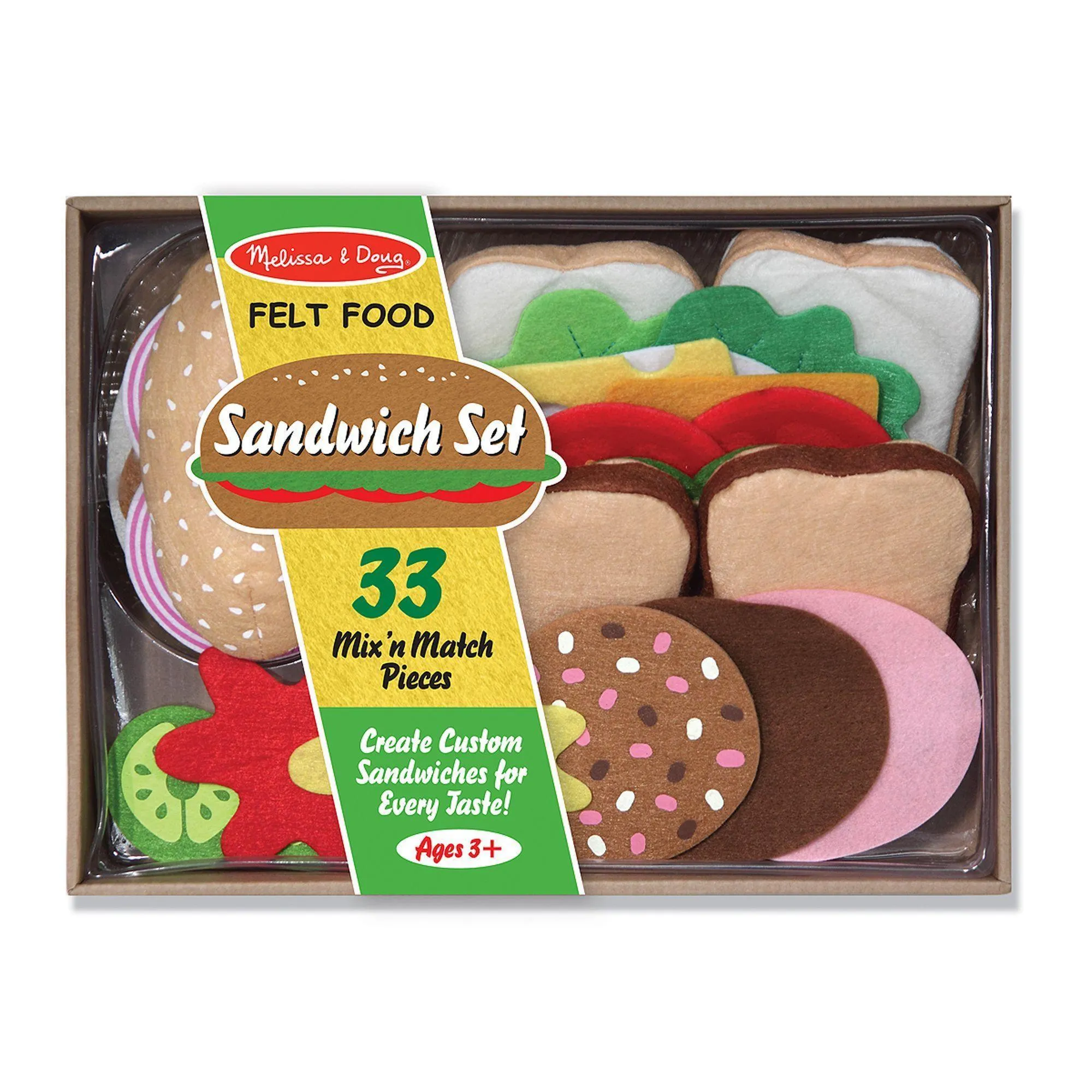 Melissa & Doug Felt Play Food - Sandwich Set