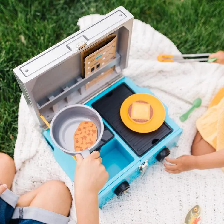 Melissa & Doug Let's Explore Wooden Camp Stove Play Set