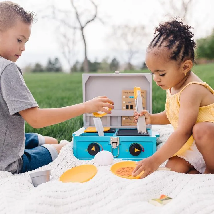 Melissa & Doug Let's Explore Wooden Camp Stove Play Set