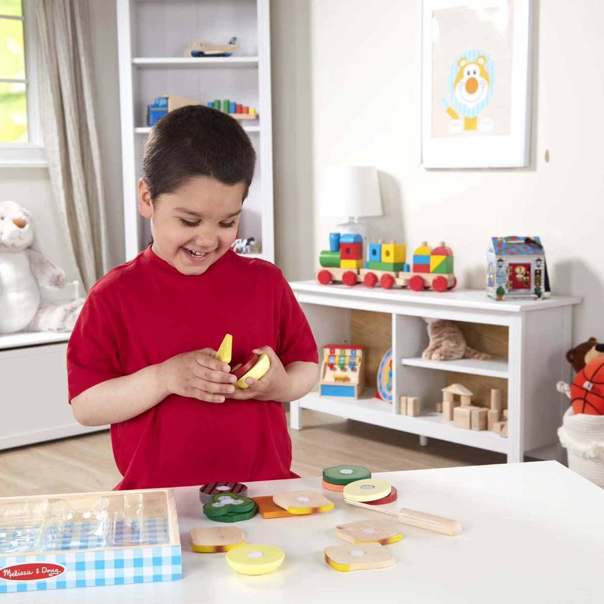 Melissa & Doug Sandwich Making Set - Wooden Play Food
