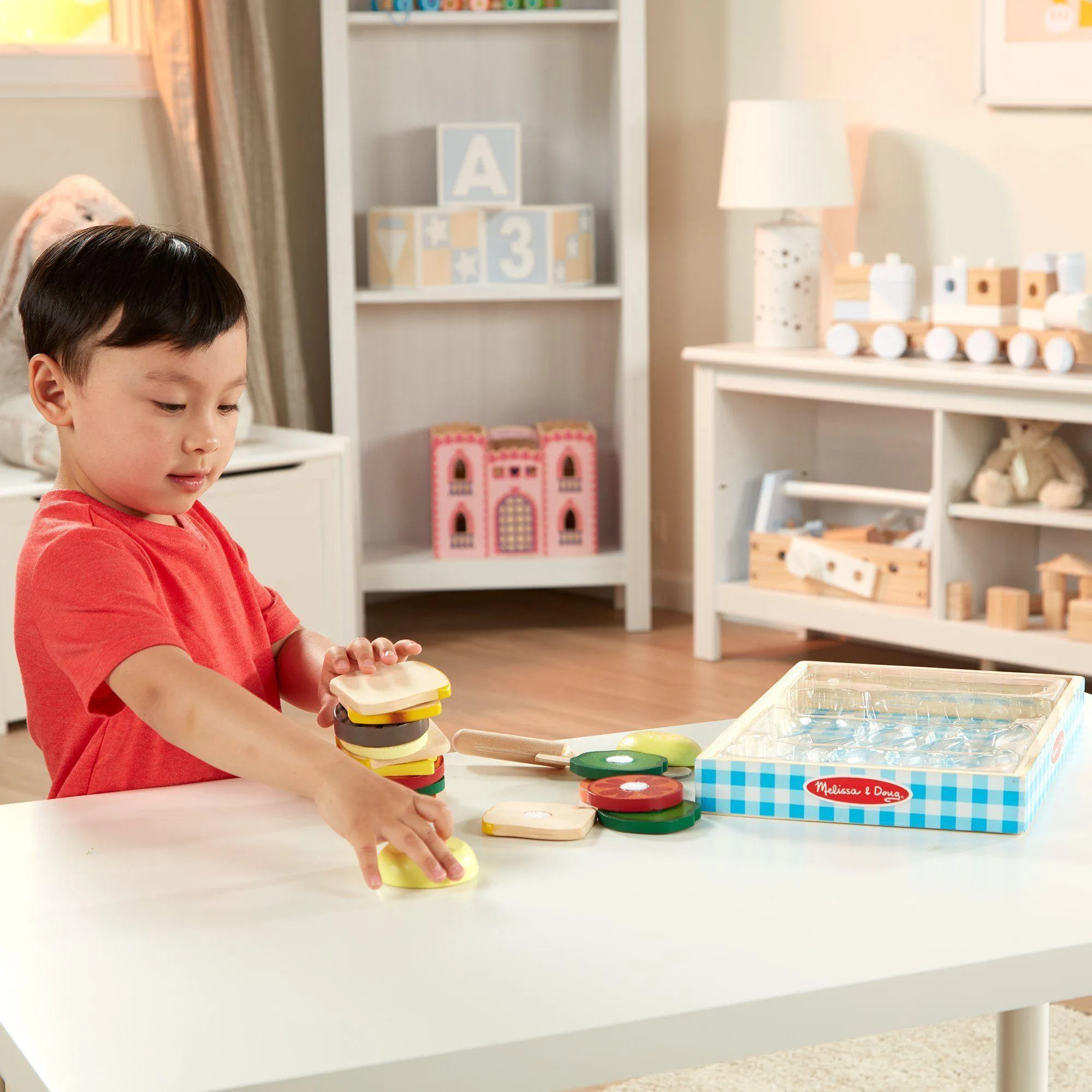 Melissa & Doug Sandwich Making Set - Wooden Play Food