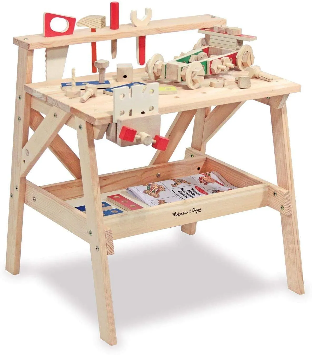 Melissa & Doug Wooden Project Solid Wood Workbench