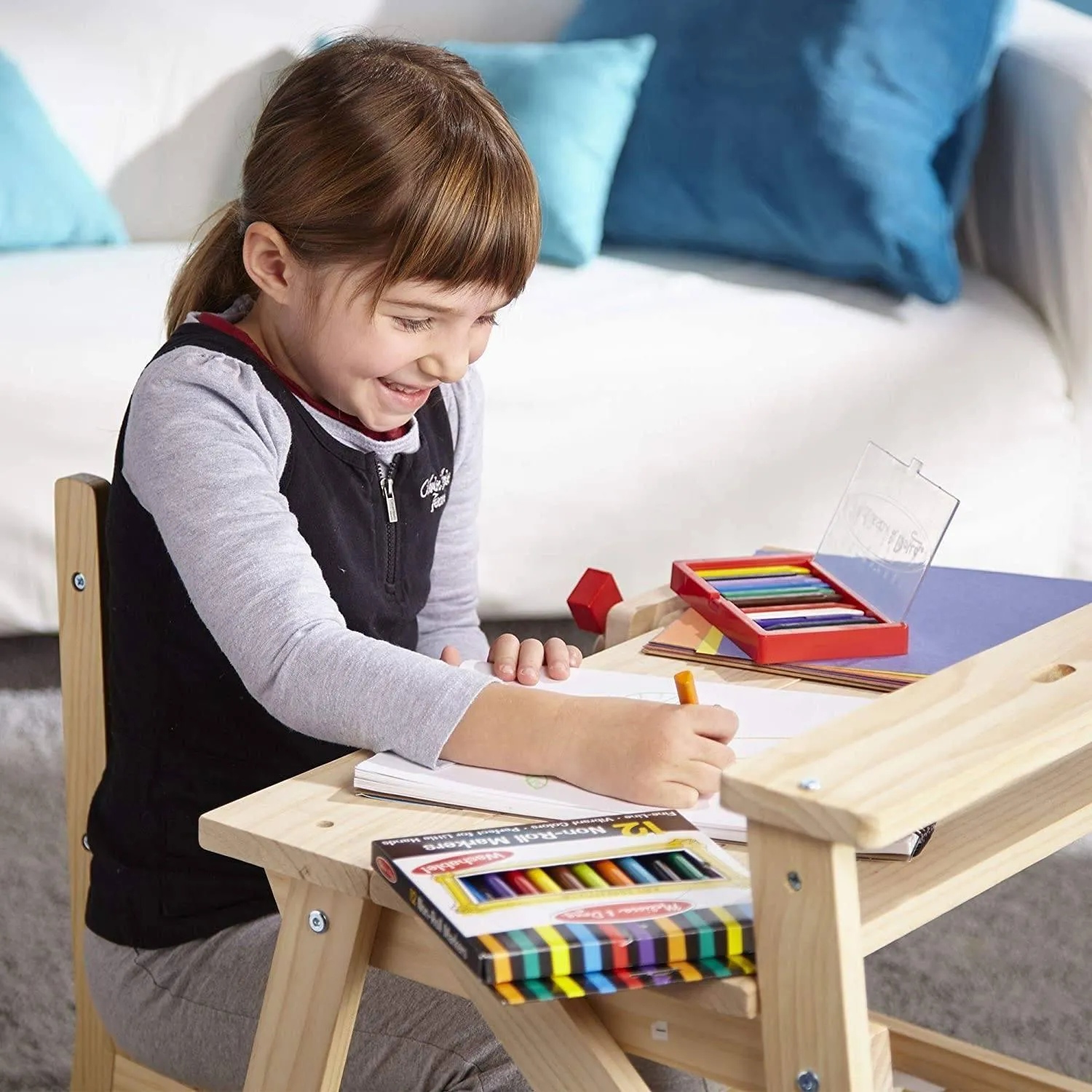 Melissa & Doug Wooden Project Solid Wood Workbench