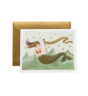 Mermaid Birthday Card
