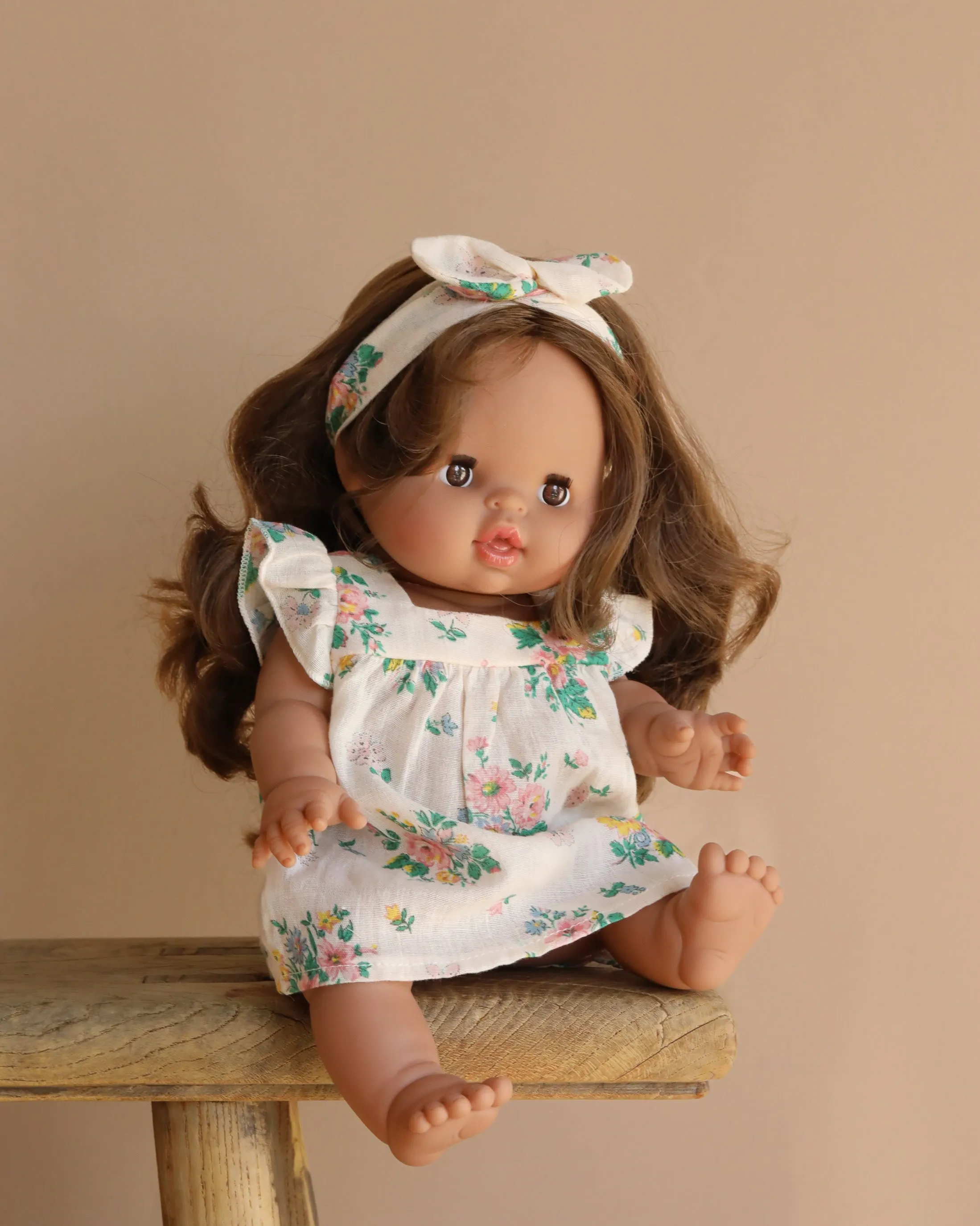 Minikane Baby Doll (13") - Leopoldine With Clothing Odin Parker