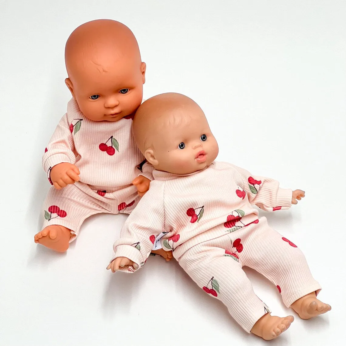 Miniland Doll Clothing 32cm | Lounge Set | Cherries
