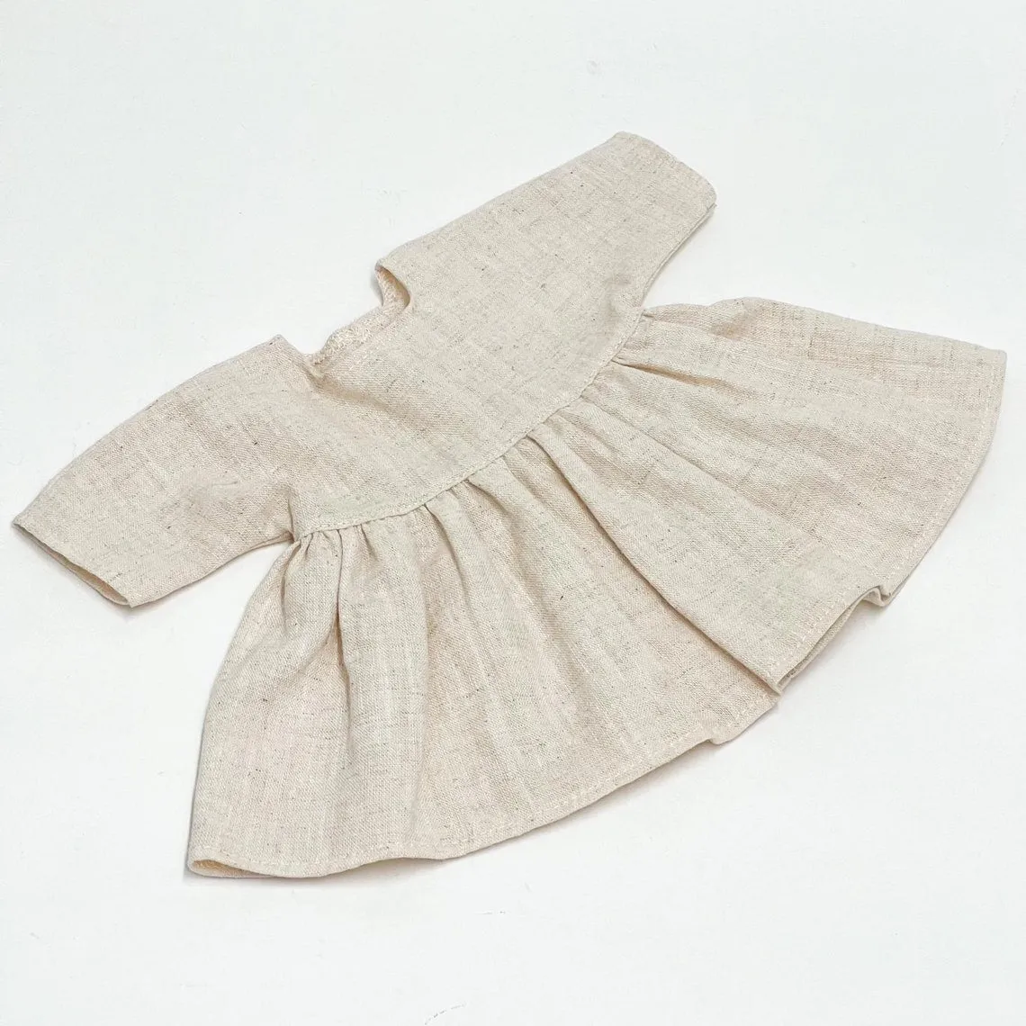 Miniland Doll Clothing 38cm | Dress Beige Linen