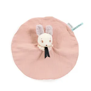 Moulin Roty Après La Pluie Brume The Mouse Pink Muslin Comforter