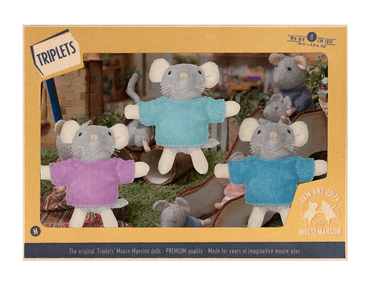 Mouse Mansion Triplets BACK IN STOCK