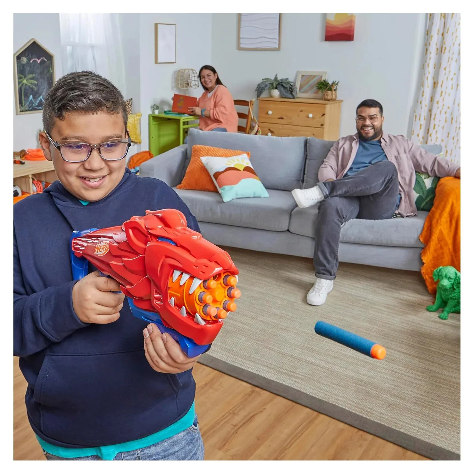 NERF Wild Lionfury Easy Play Dart Blaster