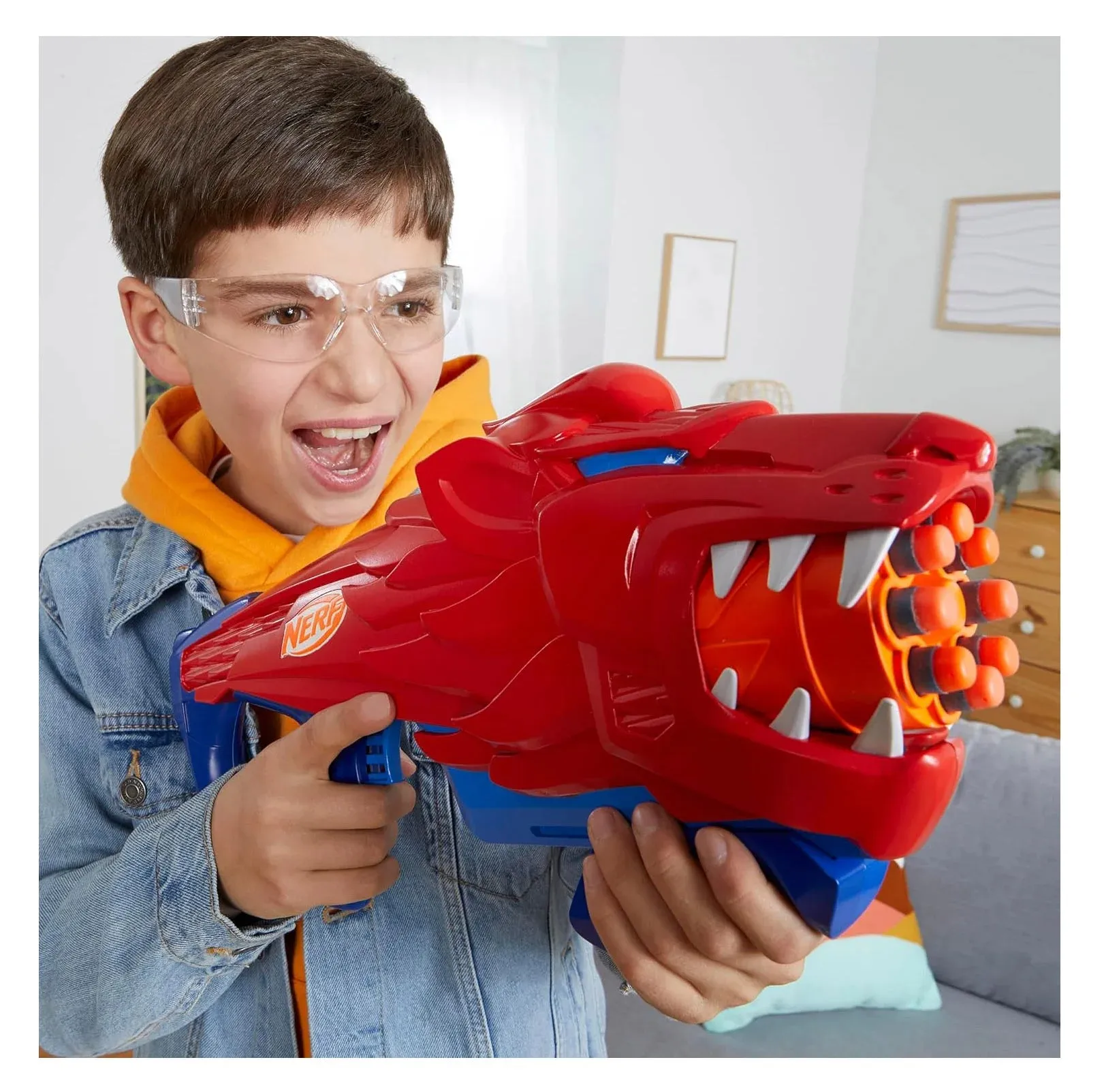 NERF Wild Lionfury Easy Play Dart Blaster