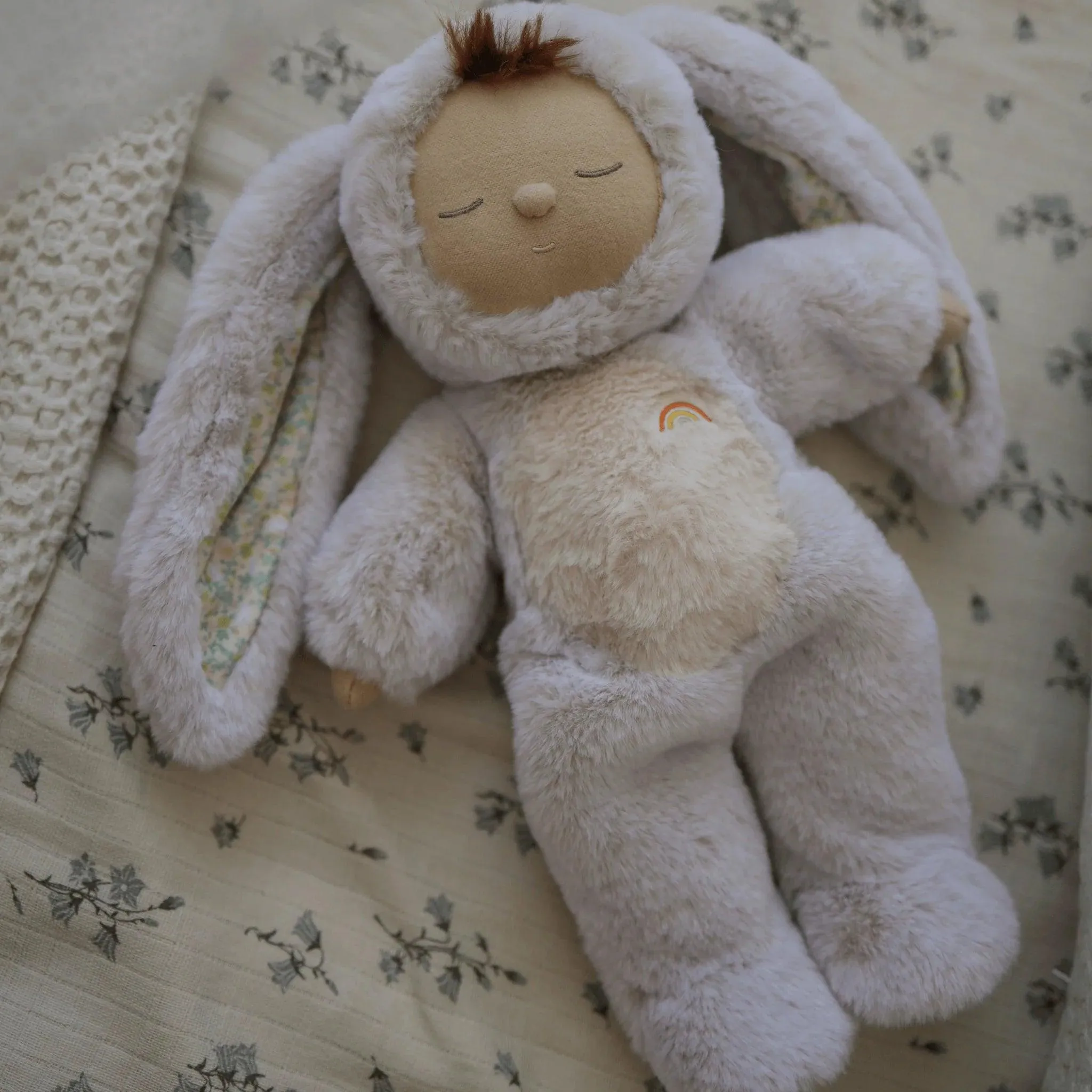 Olli Ella Cozy Dinkum Bunny Lala Pink: LAST CHANCE