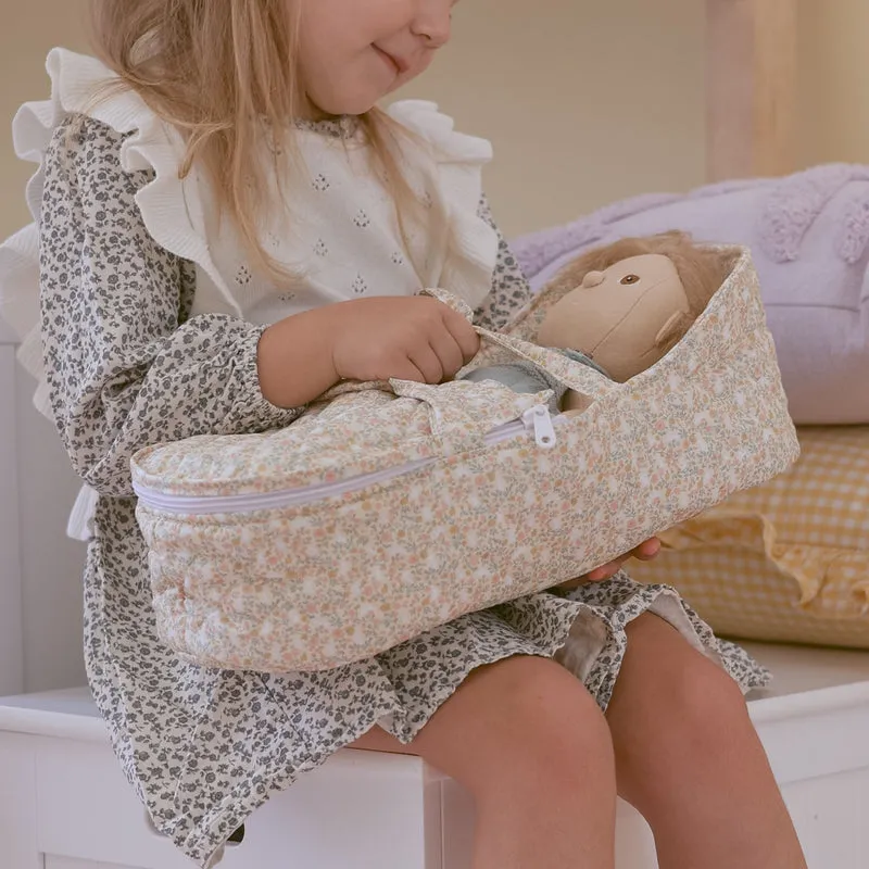 Olli Ella Dinkum Doll Carry Cot | Garden Floral