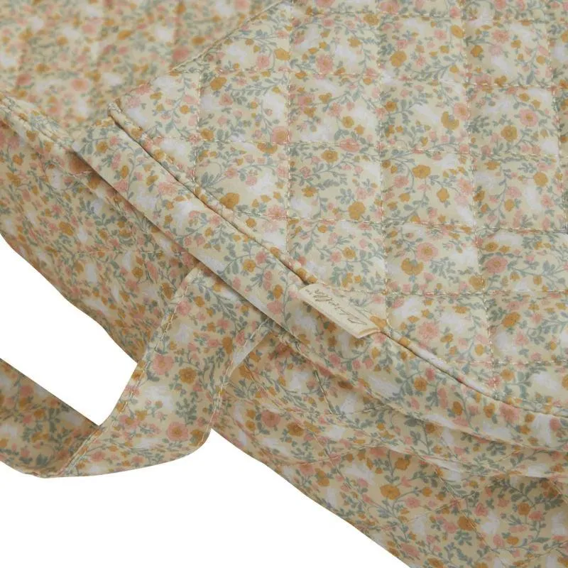 Olli Ella Dinkum Dolls Quilted Carry Cot Garden Floral: NEW ARRIVAL LAST ONE
